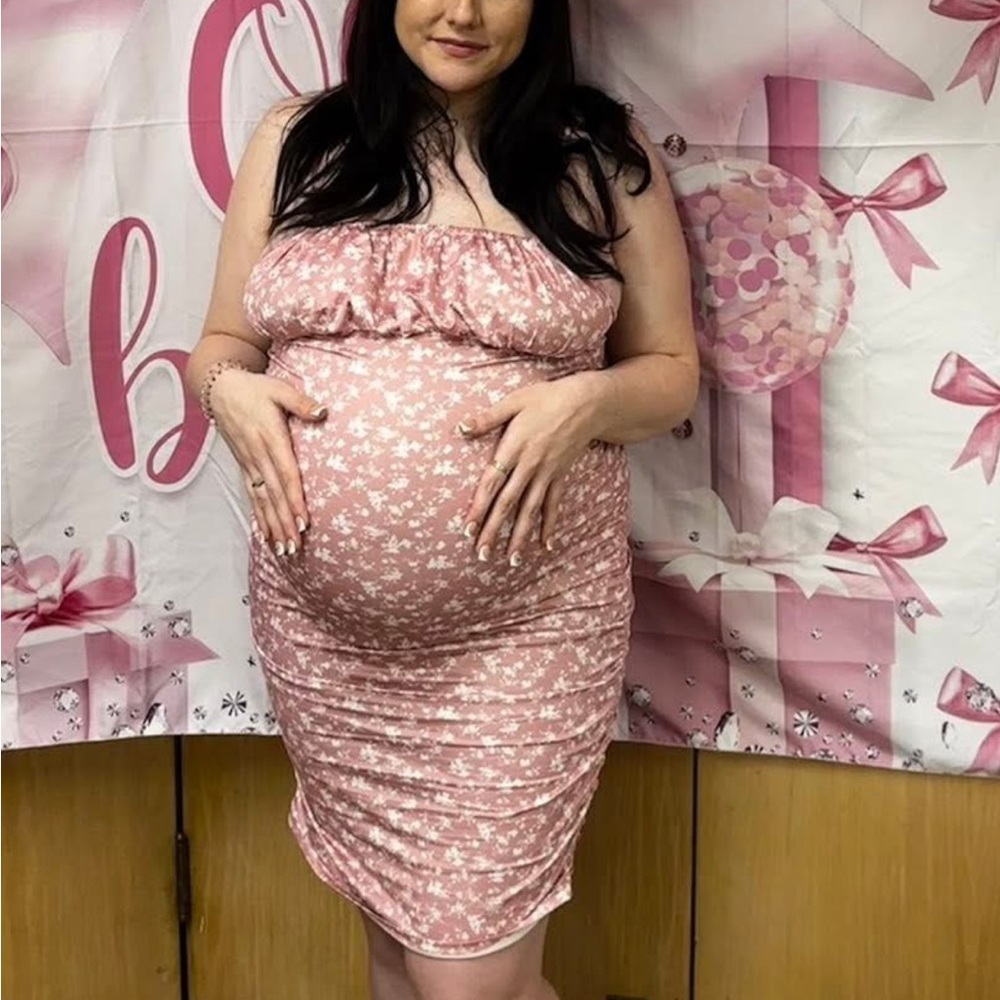 Pink Baby Shower Dress Size XL